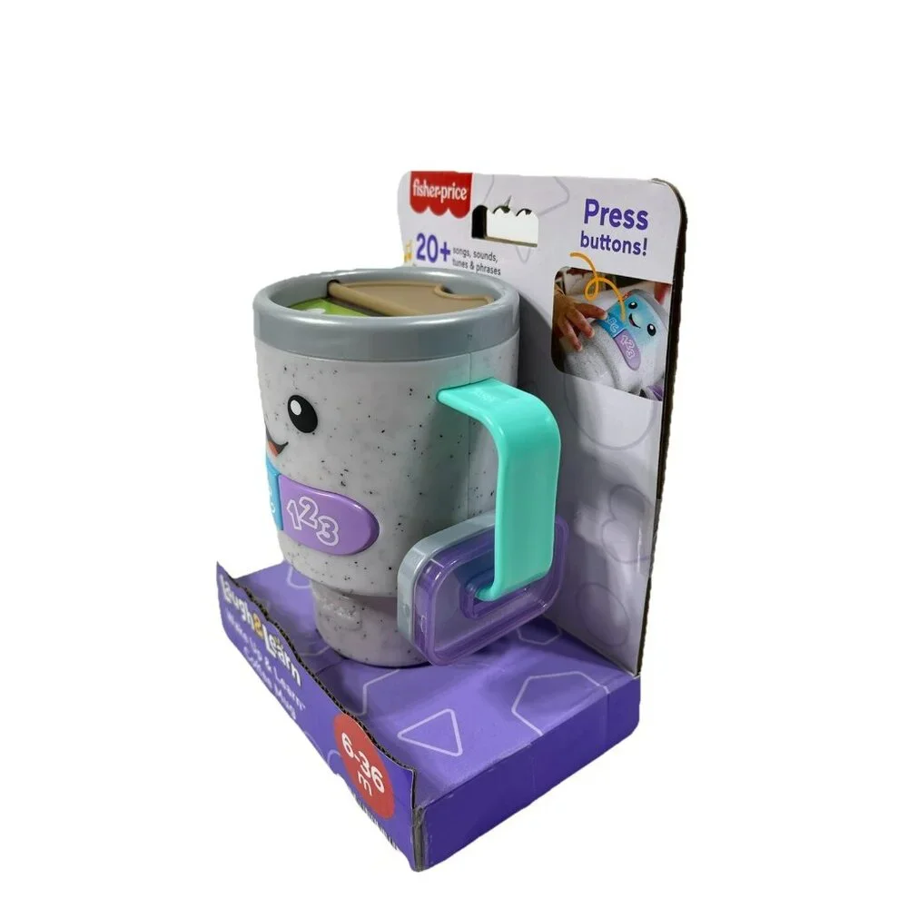 Fisher Price Laugh & Learn & Serve Coffee Cafe & Mug 100+ Sounds Phrases & Songs